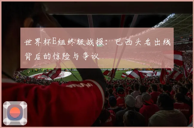 世界杯E组终极战报：巴西头名出线背后的惊险与争议